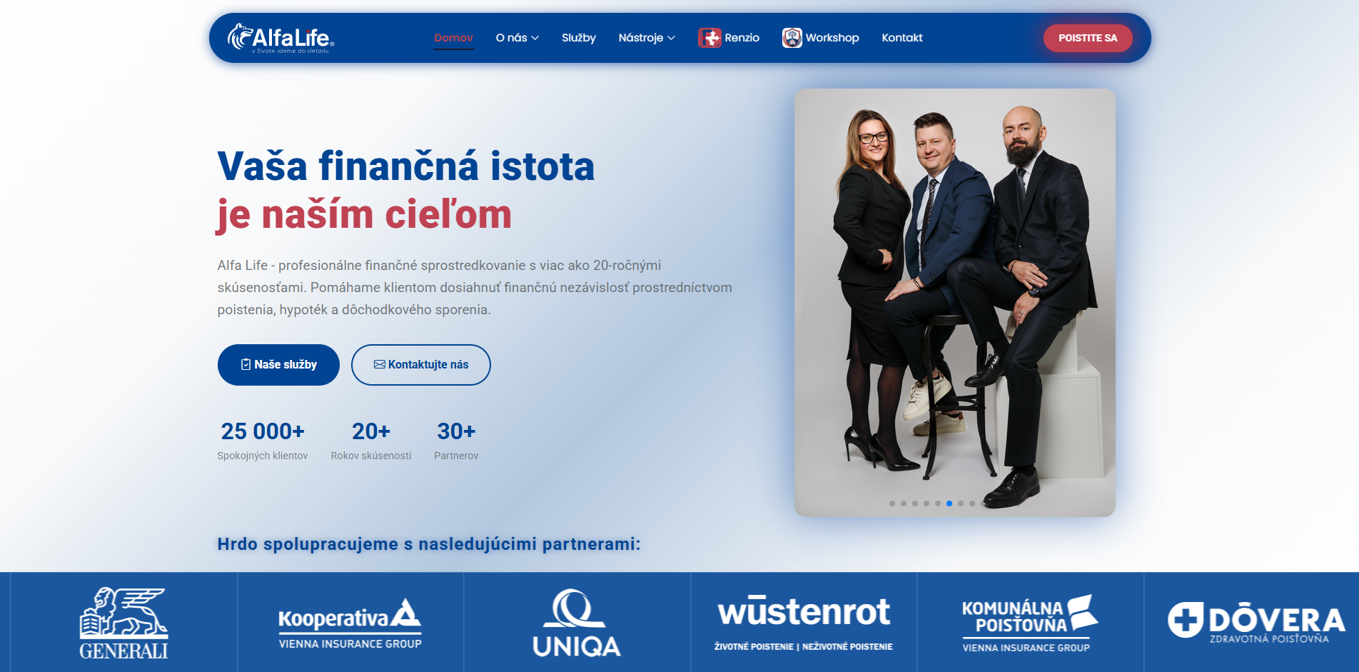 AlfaLife web po redizajne